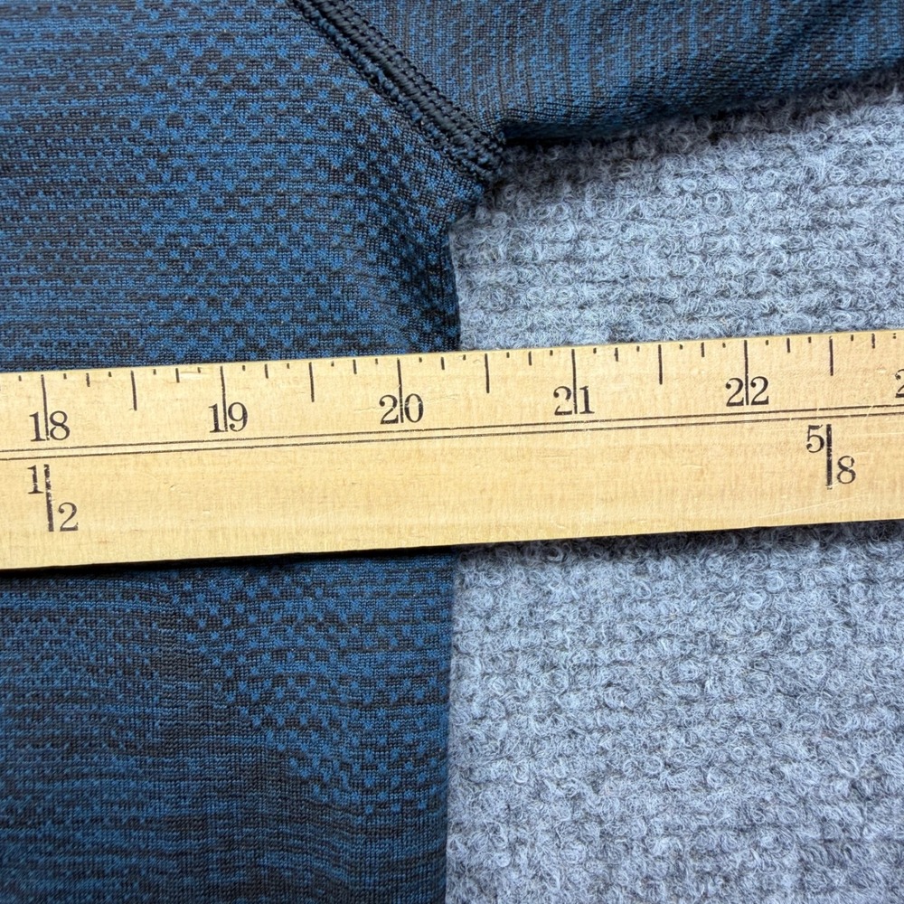 Lululemon Metal Vent Tech 1/2 Zip 2.0 Mens Blue Black Heathered Pullover Large - Picture 5 of 8